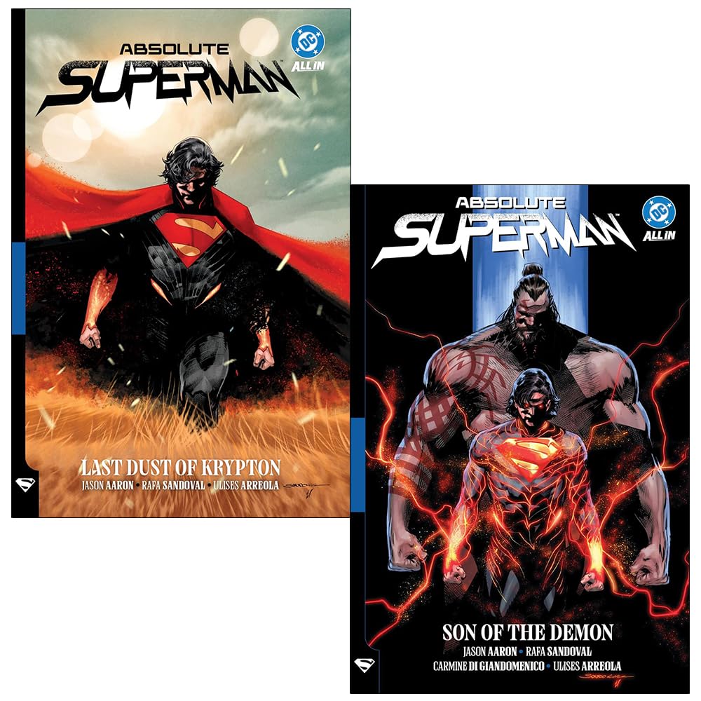 Absolute Superman Vol. 1-2 Collection Set by Jason Aaron paperback front cover
