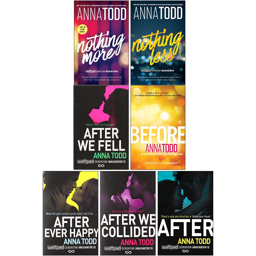 Front cover of The After & The Landon Series 7-book paperback collection by Anna Todd