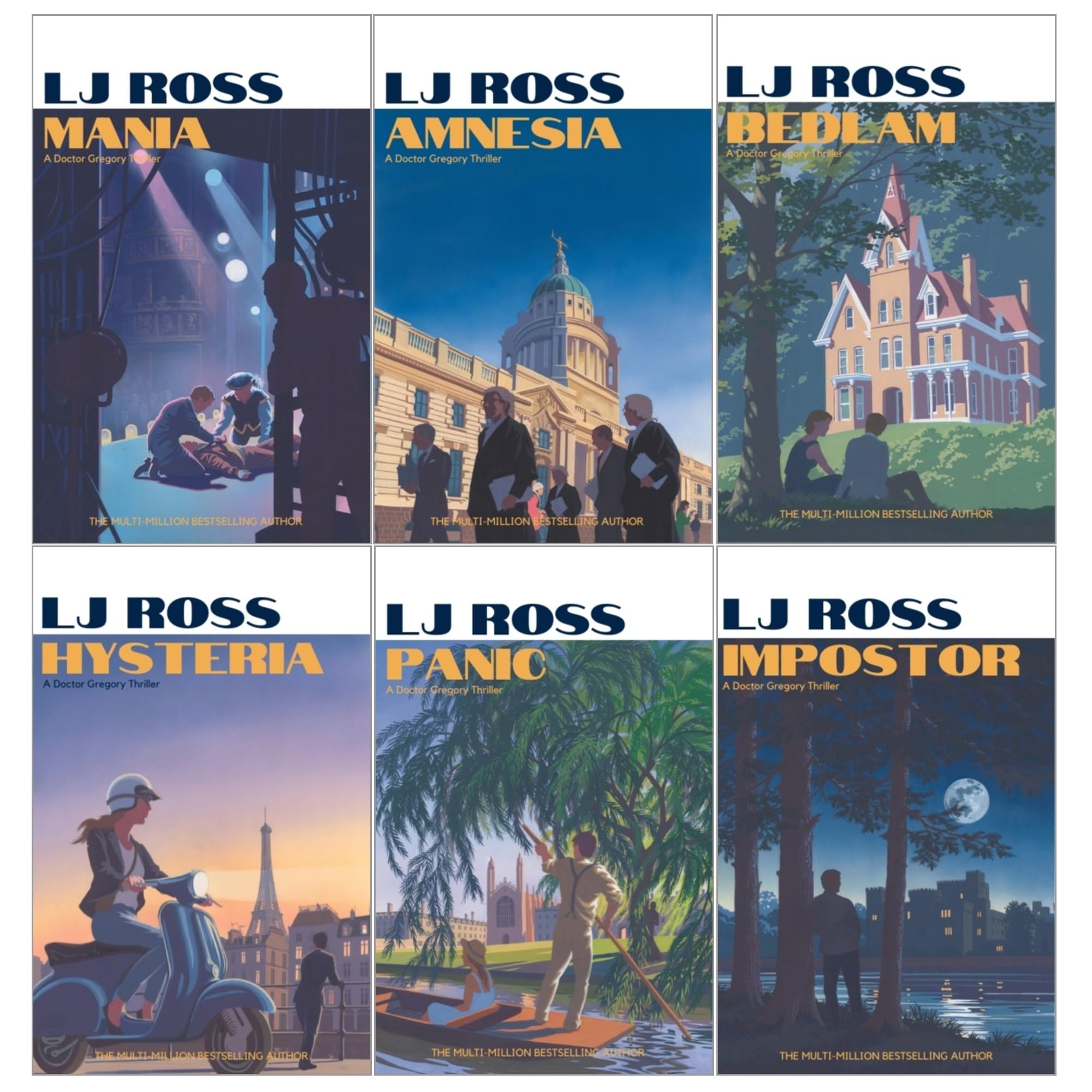 LJ Ross Alexander Gregory Thrillers 6 Books Collection Set paperback front cover
