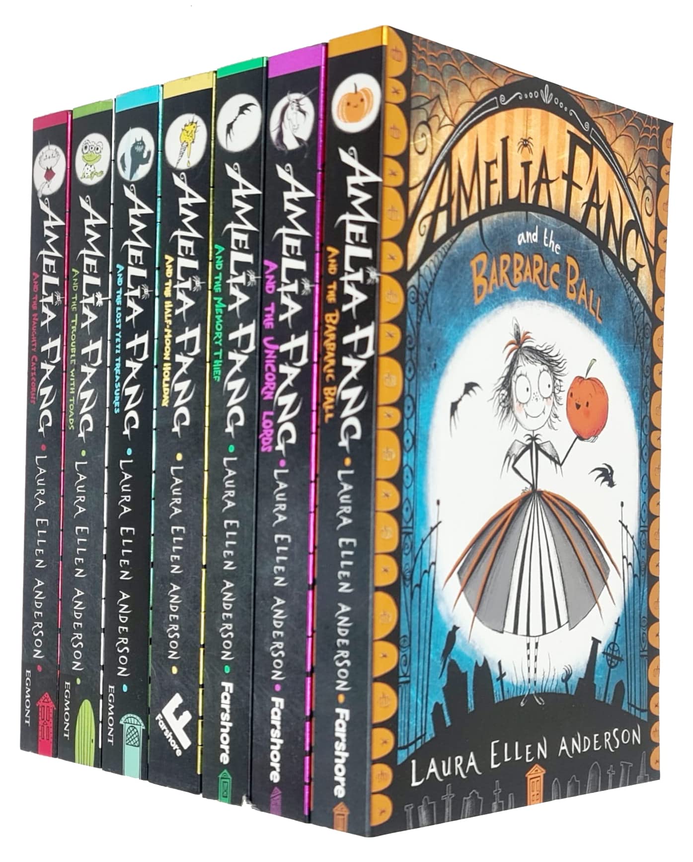 Amelia Fang 7 Books Collection Set by Laura Ellen Anderson, paperback, front cover