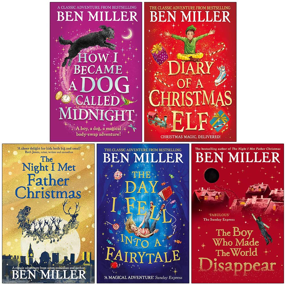 Ben Miller 5 Books Collection Set front cover artwork, children's fiction ages 7-9