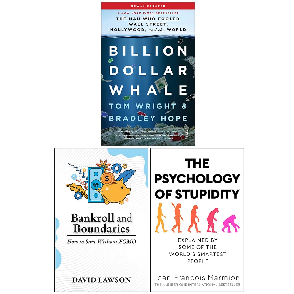 Front cover of Bradley Hope, Tom Wright, David Lawson & Jean-François Marmion 3 Books Collection Set, non-fiction paperback featuring Billion Dollar Whale