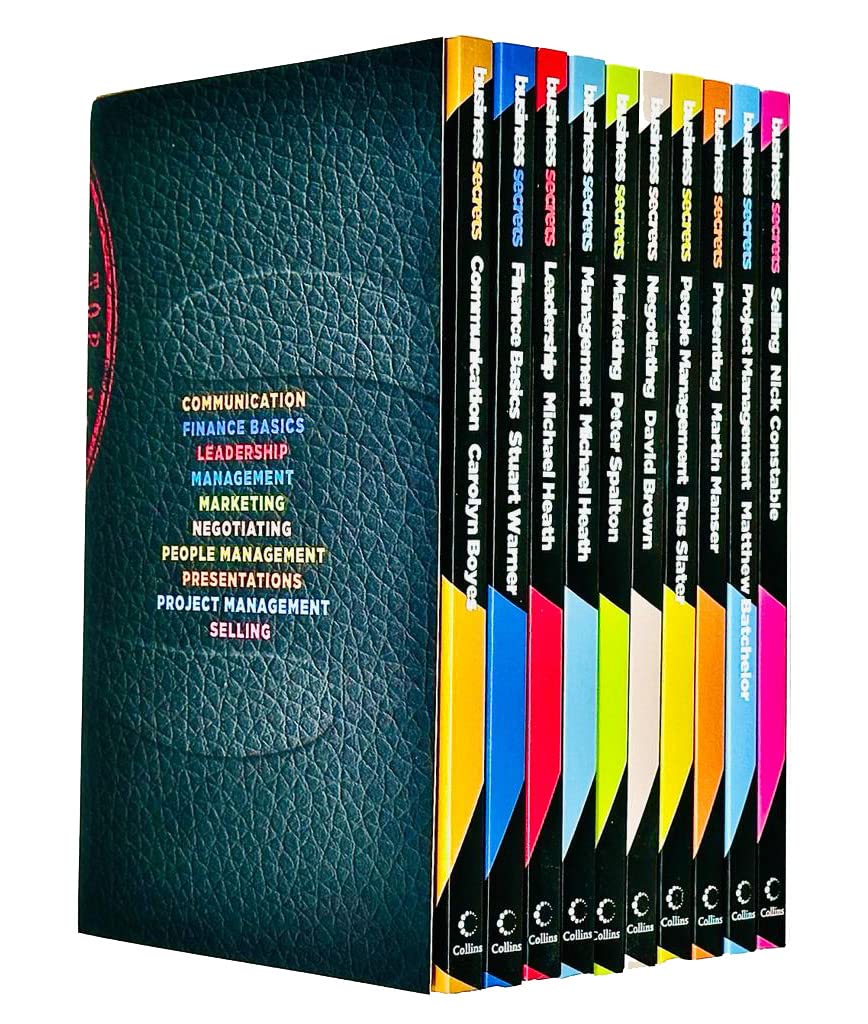 Business Secrets 10 Books Collection Set paperback box front cover, Collins Business Secrets series by Carolyn Boyes and other authors