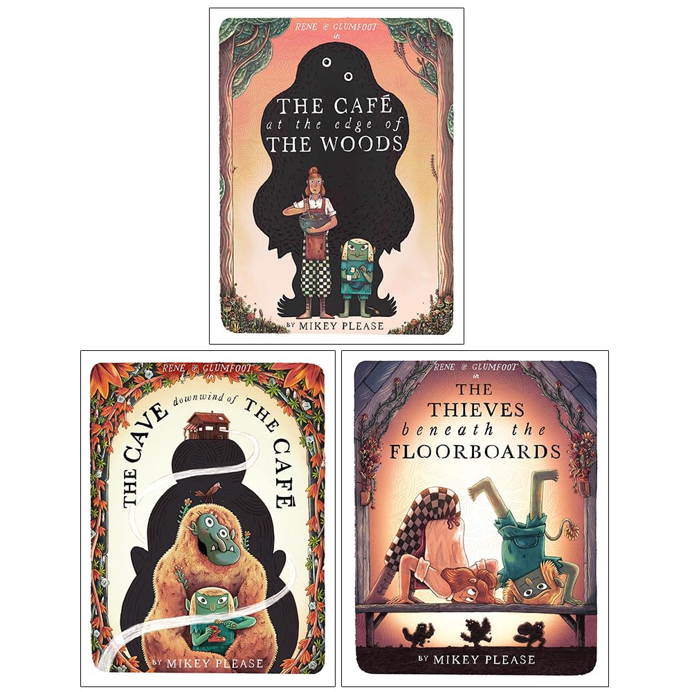 The Café at the Edge of the Woods 3 Books Collection Set by Mikey Please - front cover of the paperback picture book set