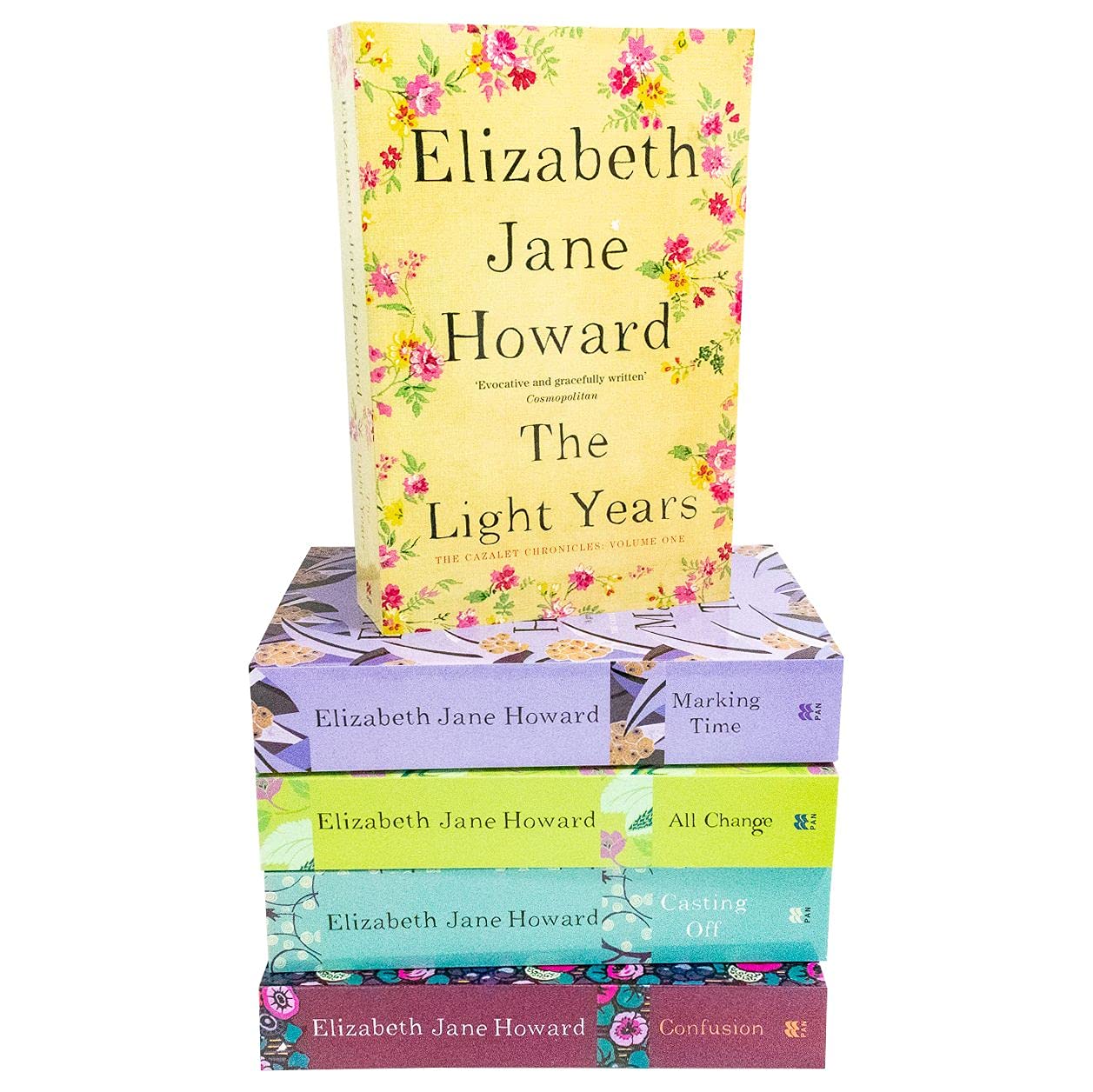 Cazalet Chronicles 5-book paperback collection set by Elizabeth Jane Howard, front covers displayed together