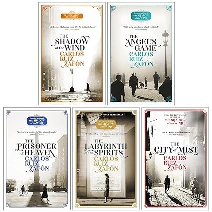 Front cover of The Cemetery of Forgotten Books 5-book paperback collection set by Carlos Ruiz Zafón
