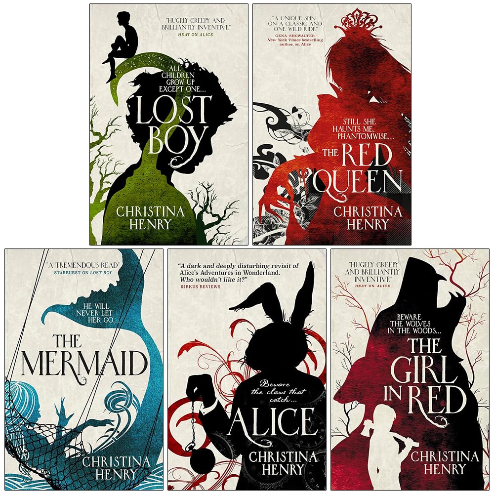 Chronicles of Alice by Christina Henry 5 Books Collection Set front cover, paperback dark fantasy fairy tale retellings