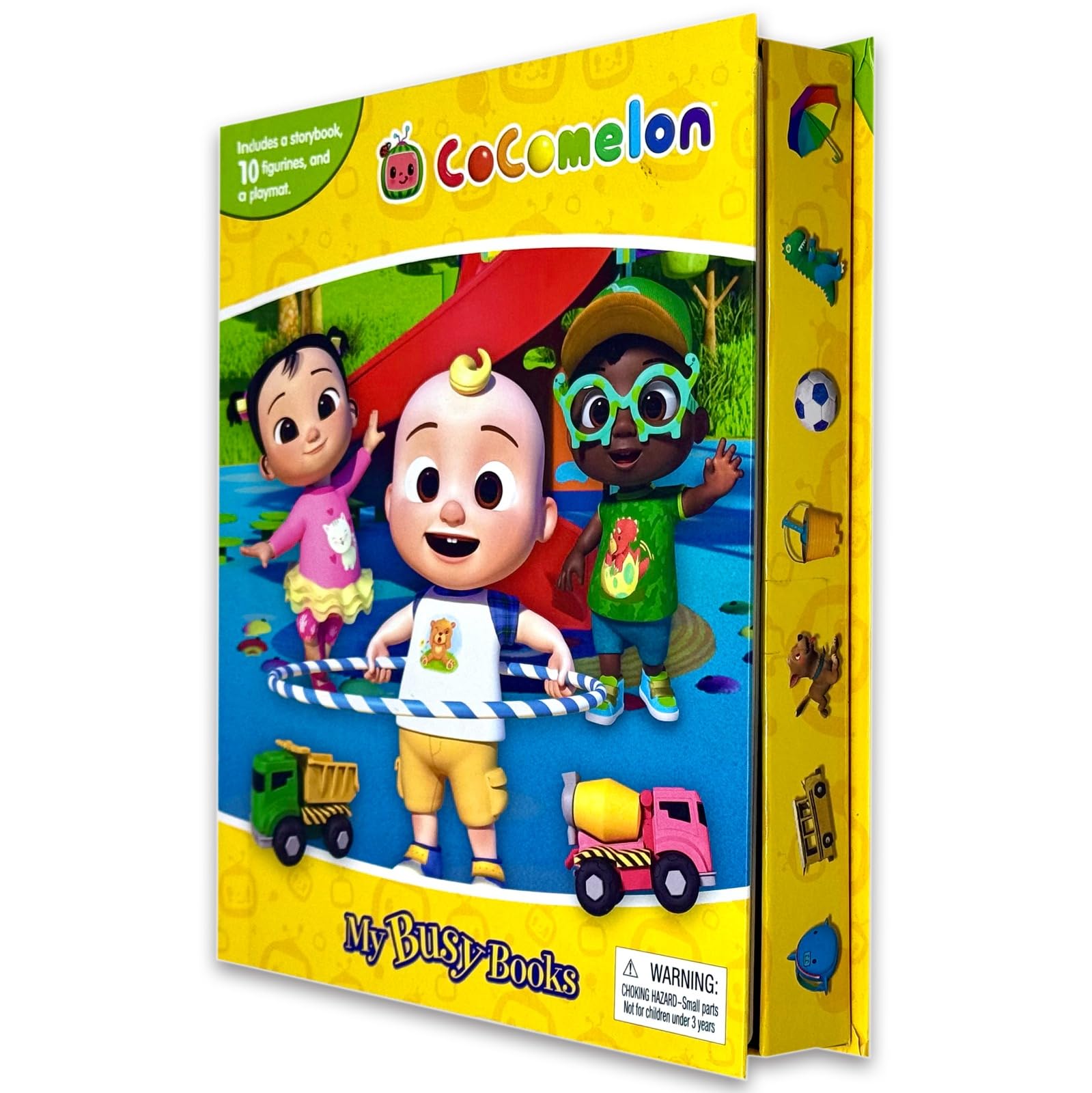 Cocomelon My Busy Books front cover by Phidal Publishing, board book for ages 3-5