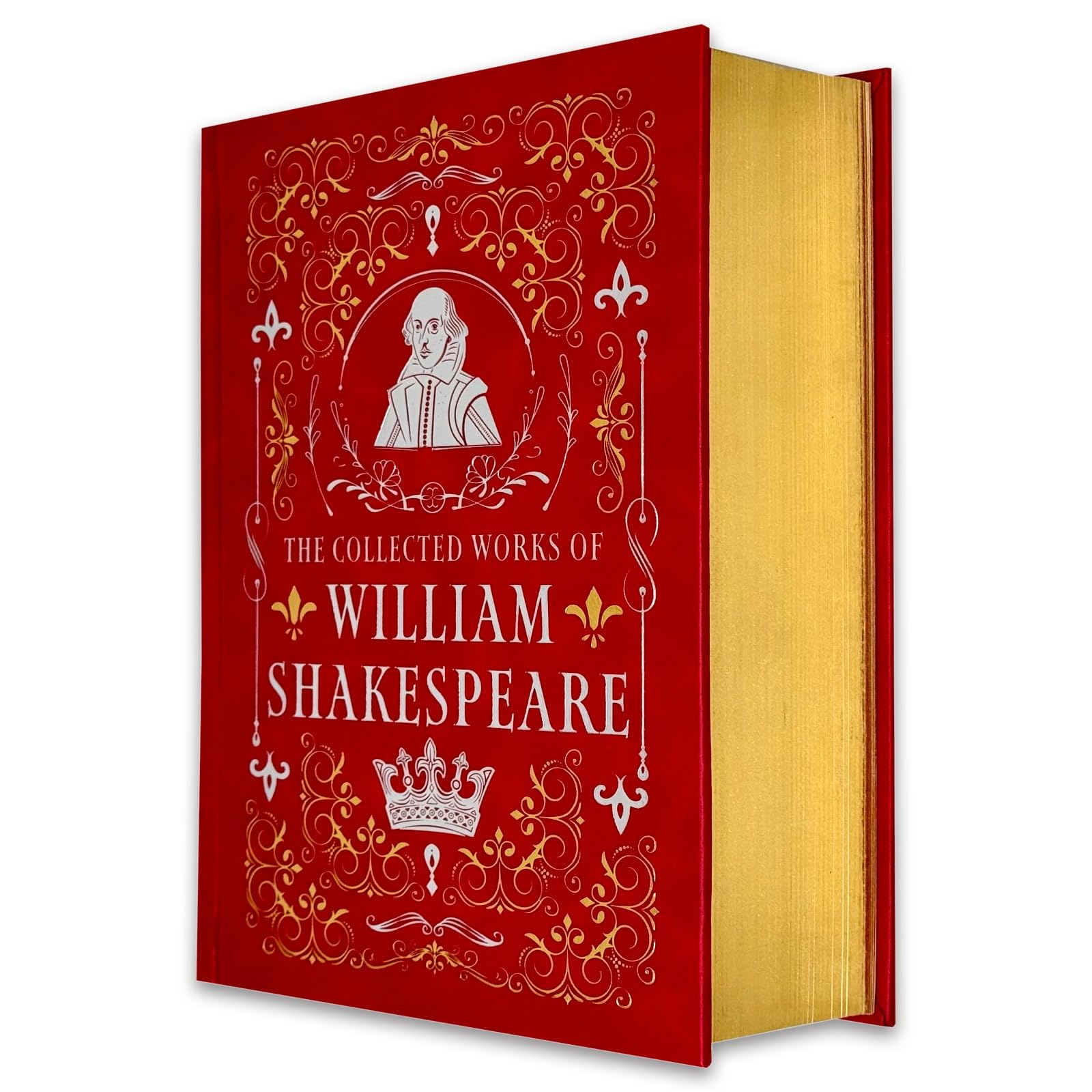 The Complete Works of William Shakespeare deluxe leather-bound hardback edition front cover