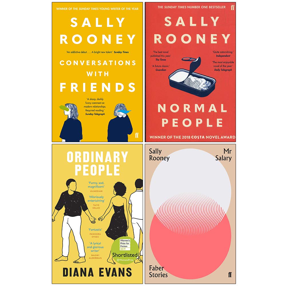 Conversations With Friends 4 Books Collection Set paperback front cover by Sally Rooney and Diana Evans