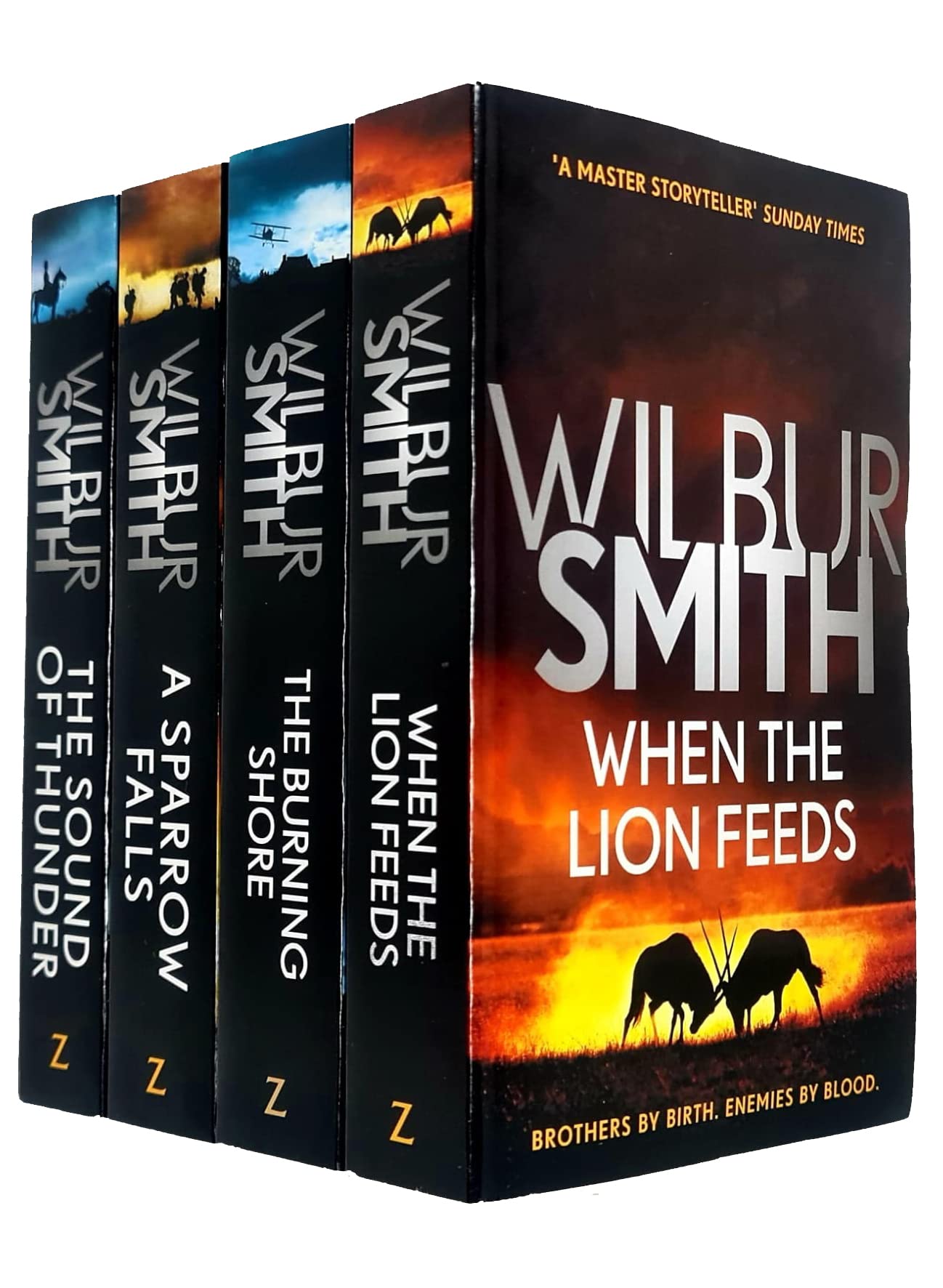 The Courtney Series by Wilbur Smith 4 books collection set paperback - front cover of the boxed set
