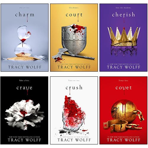 Front covers of all six Crave Series paperback books by Tracy Wolff displayed together