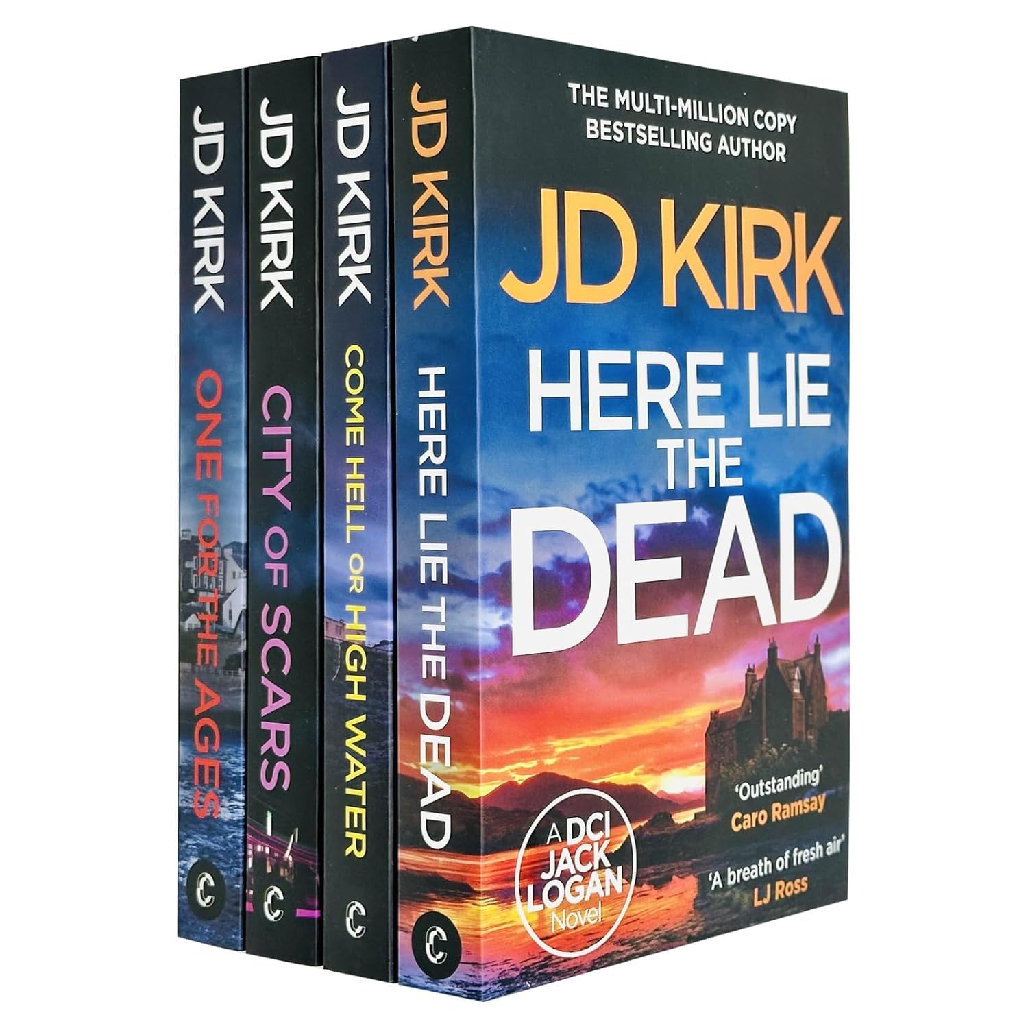 DCI Logan Crime Thrillers 13-16 by JD Kirk, 4 book paperback set, front cover