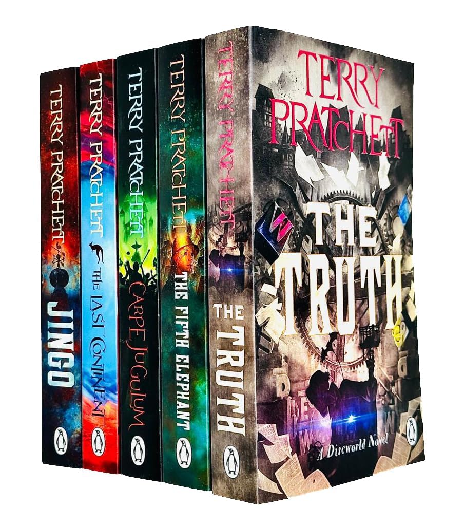Discworld 5 Books Collection Set by Terry Pratchett paperback - front cover