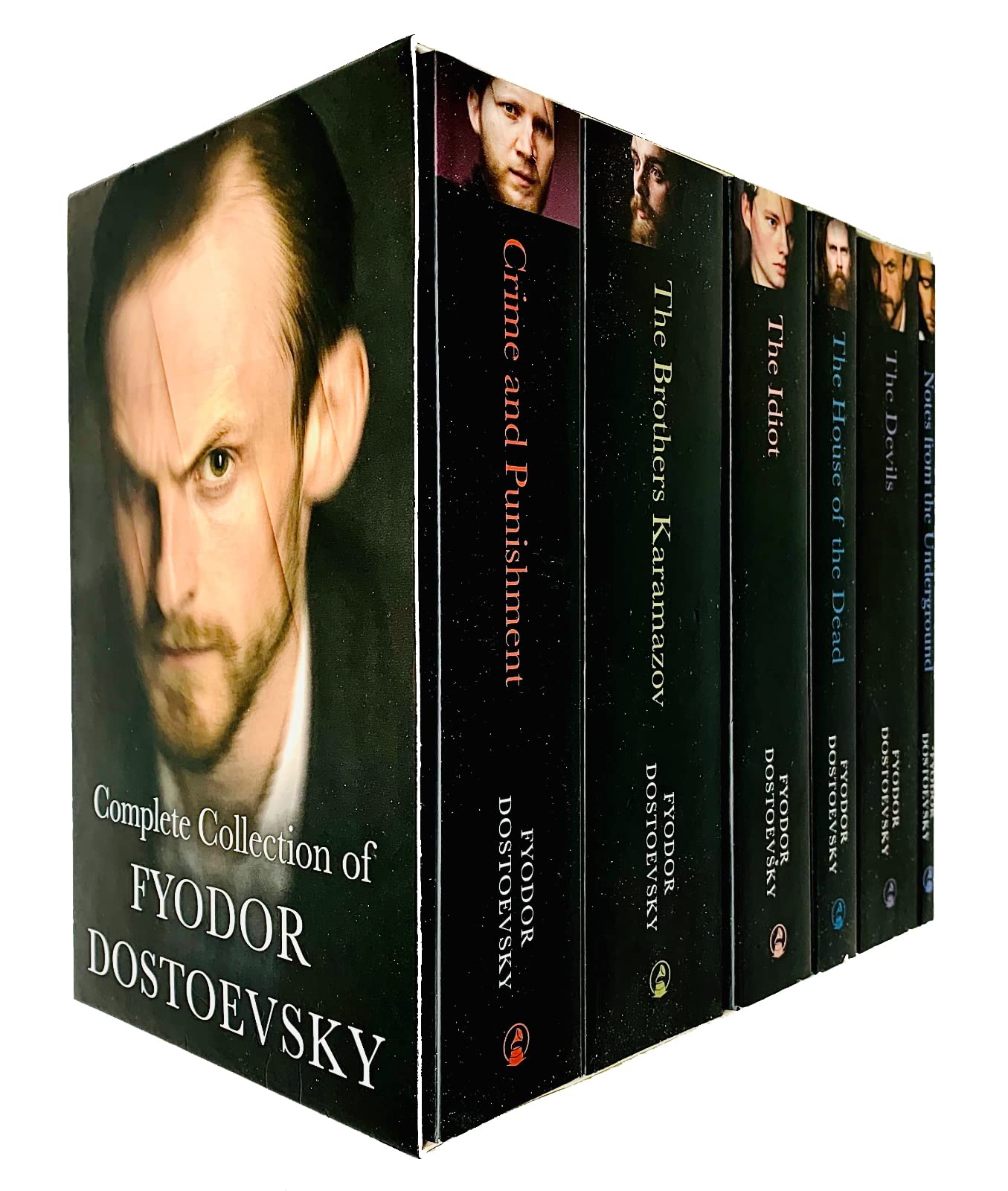 Complete Collection of Fyodor Dostoevsky 6 Books Box Set paperback front cover