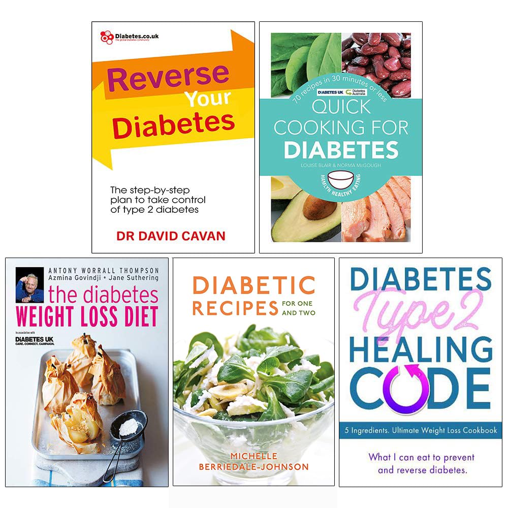 Front cover of Dr. David Cavan 5 Books Collection Set, non fiction diabetes paperback books