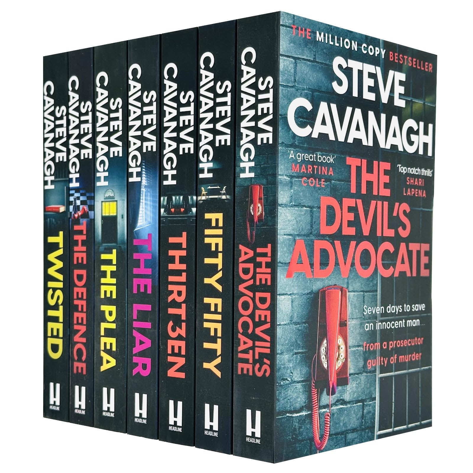 Eddie Flynn Series by Steve Cavanagh 7-book paperback collection set front covers