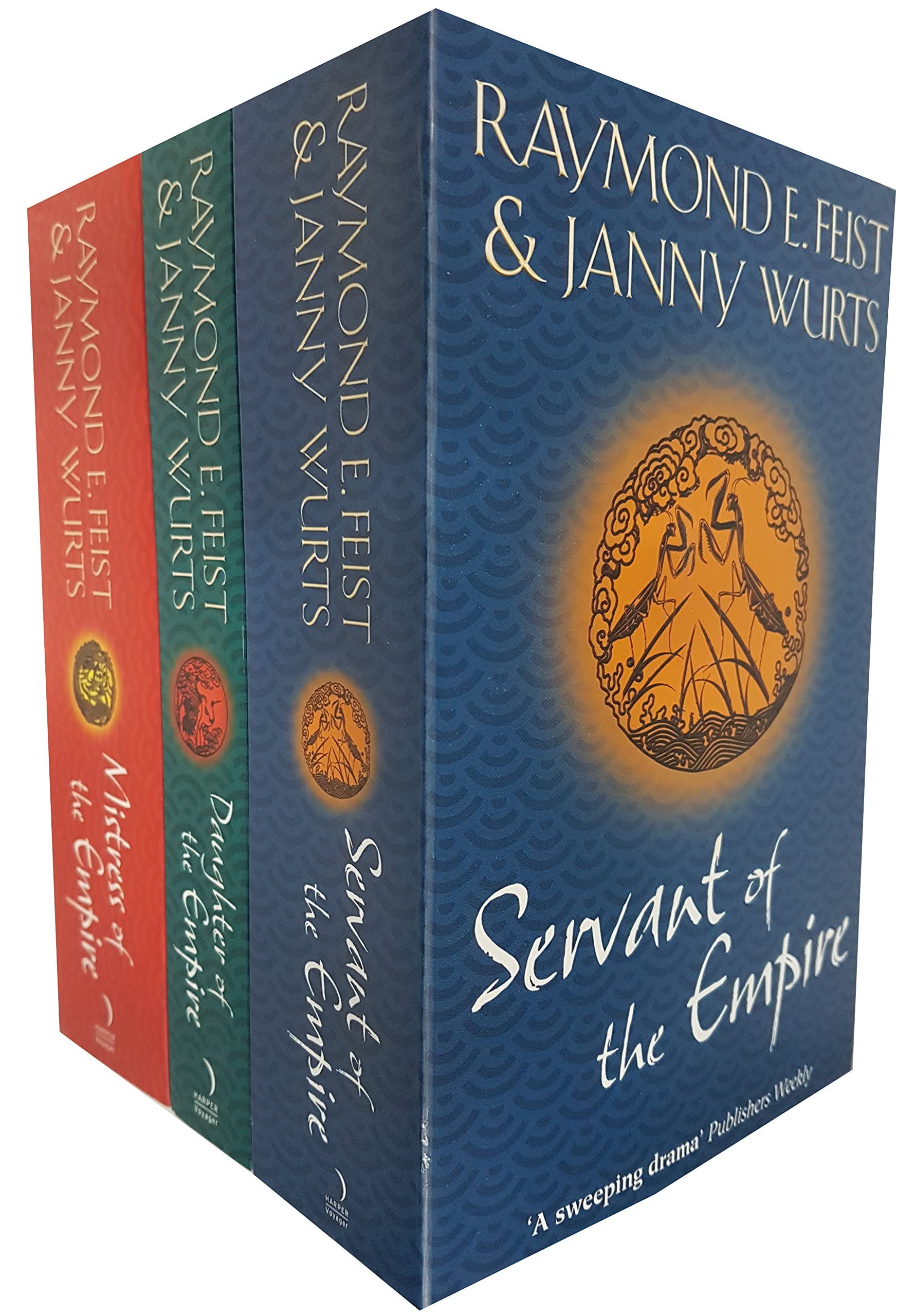 Empire Trilogy by Raymond E. Feist and Janny Wurts 3 books collection set front cover, paperback fantasy edition