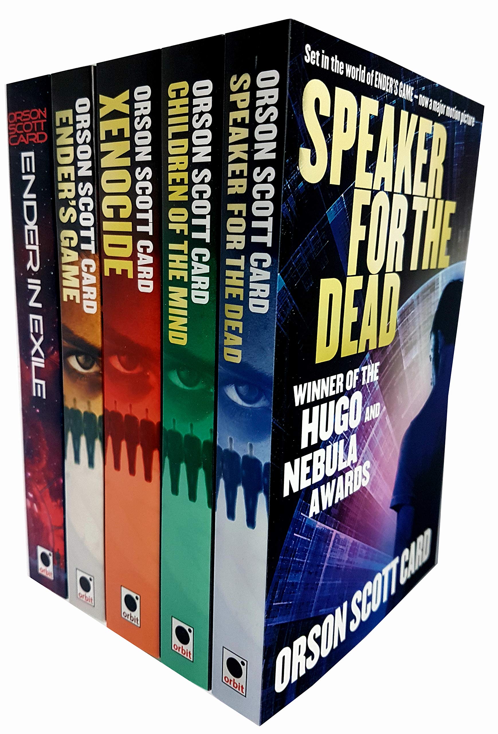 Front cover of Ender's Saga 5 Books Collection Set by Orson Scott Card, paperback edition