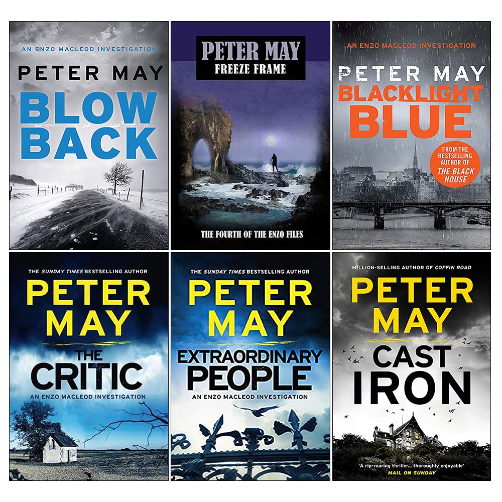 Enzo Files Series Books 1-6 Collection Set by Peter May paperback front cover
