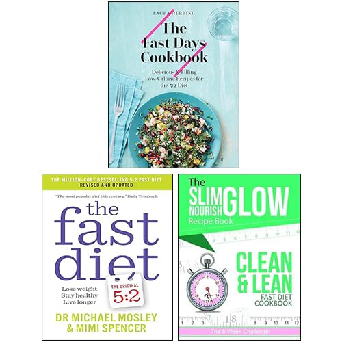 Fast Diet 3 Books Collection Set hardback front covers, The Fast Diet by Michael Mosley and Mimi Spencer