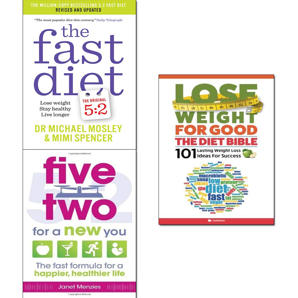 Fast Diet and Five Two for a New You 2 books collection set paperback front cover