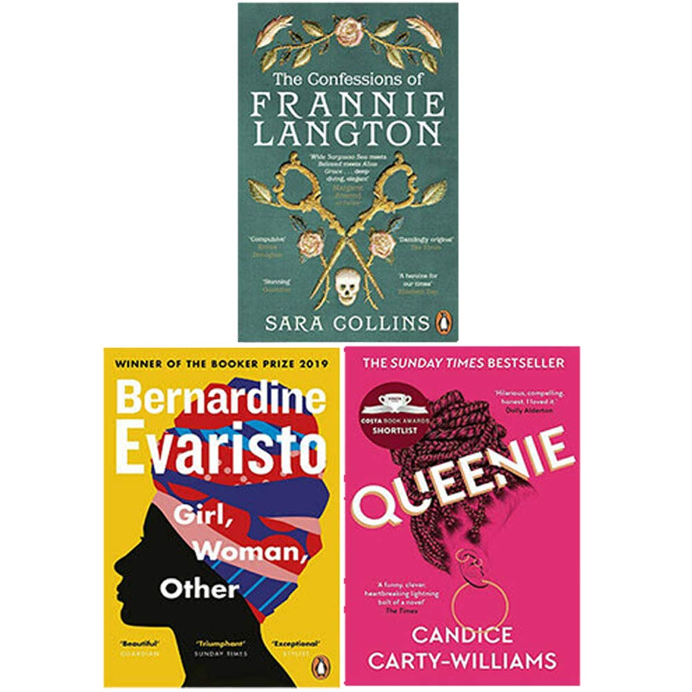 The Confessions of Frannie Langton, Girl Woman Other, Queenie 3 book paperback set - front cover of first title