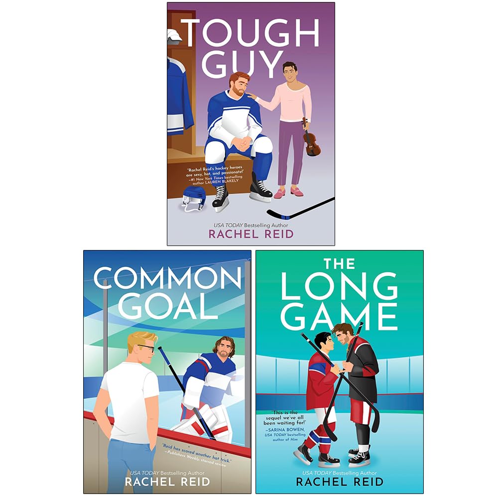 Front cover of Game Changers Series 2 Collection by Rachel Reid, a 3-book paperback hockey romance set including Tough Guy, Common Goal, and The Long Game