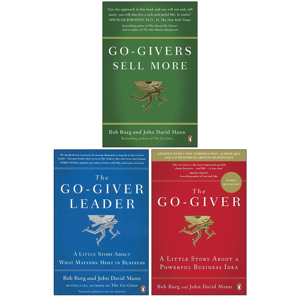 The Go-Giver Series by Bob Burg 3 books paperback collection set front cover