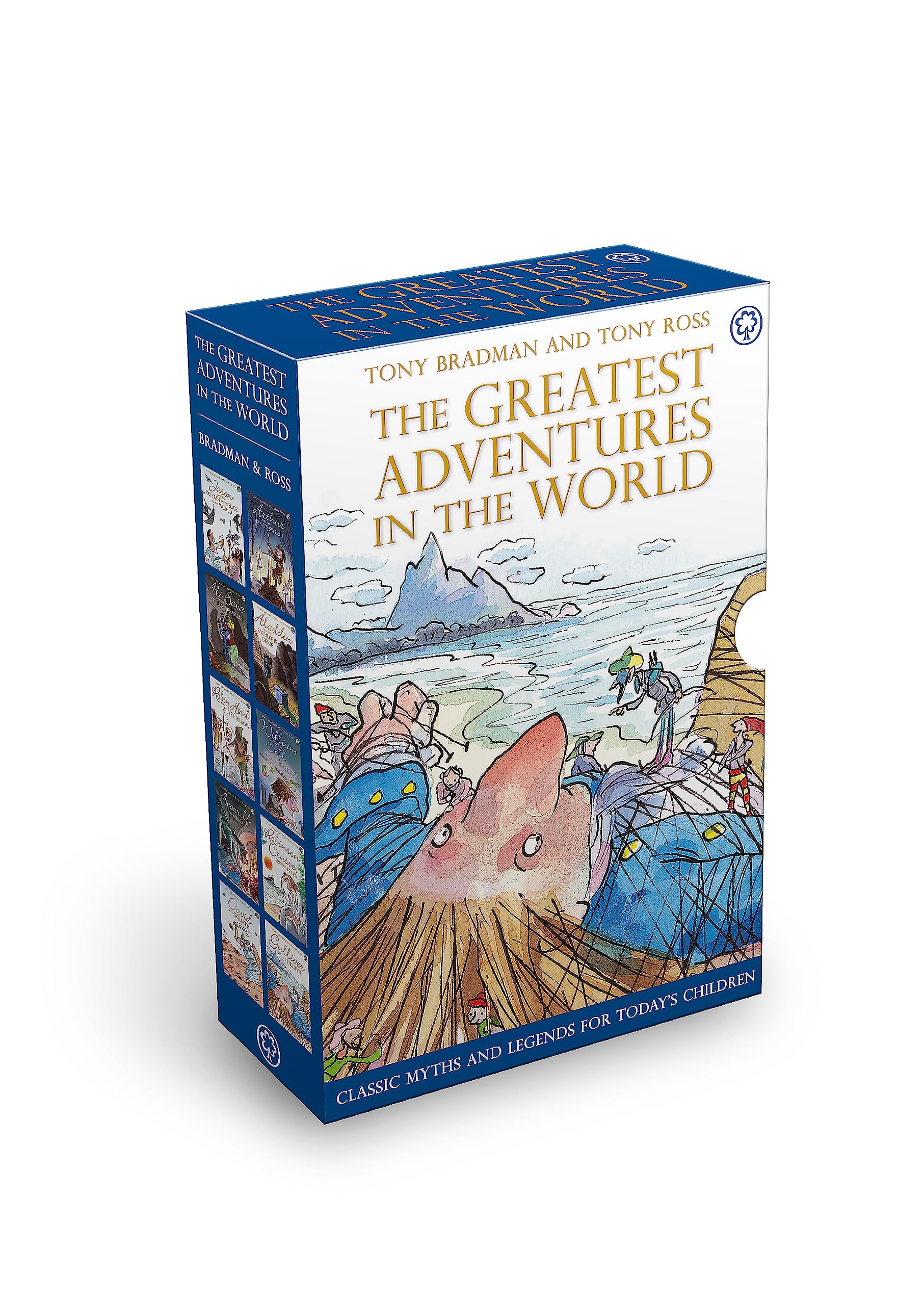 The Greatest Adventures in the World 10 Books Collection Set by Tony Bradman, paperback slipcase front cover