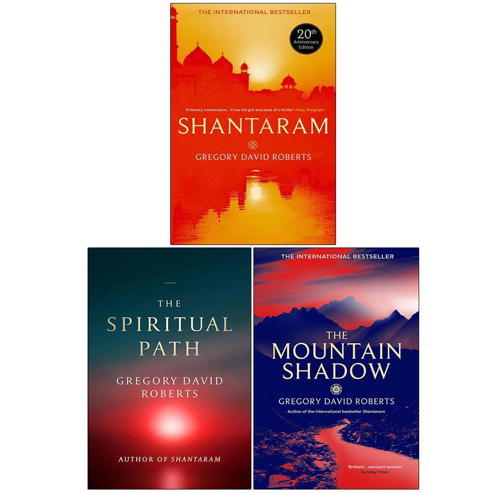 Gregory David Roberts 3 Books Collection Set front cover featuring Shantaram paperback
