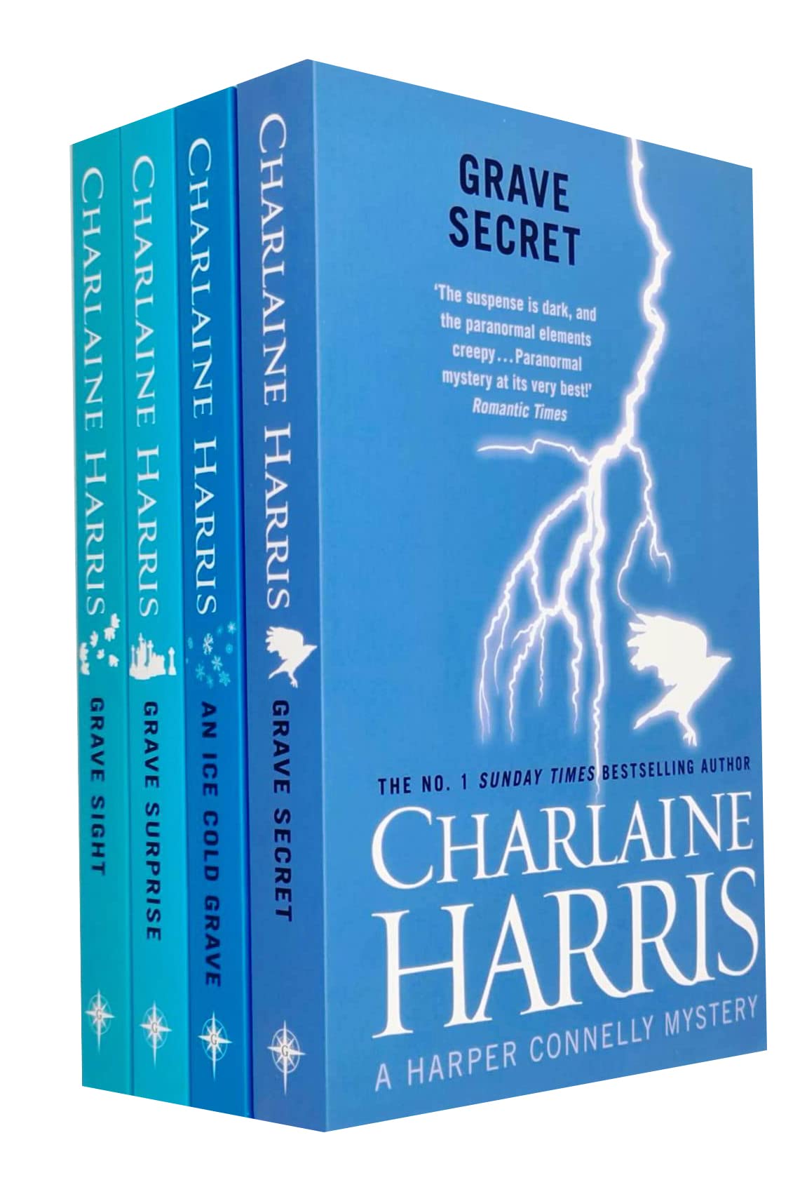 Harper Connelly Series by Charlaine Harris 4 Books Collection Set paperback - front cover of the complete boxed set