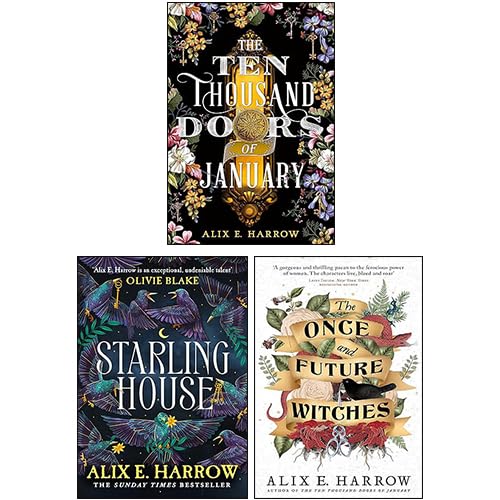 Harrow Collection by Alix E. Harrow 3 book paperback set front cover - The Ten Thousand Doors of January