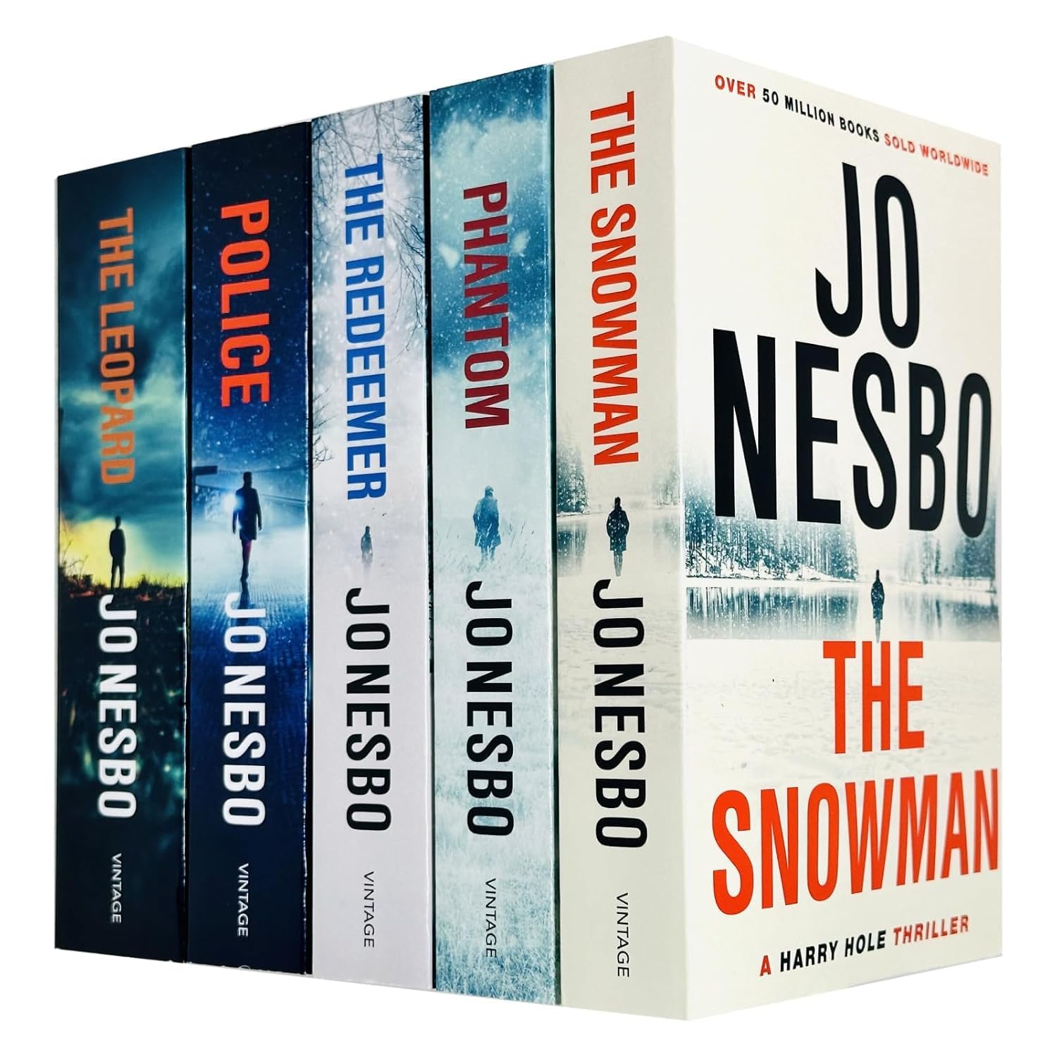 Harry Hole Series 6-10 by Jo Nesbo paperback set — front cover of the full 5-book set