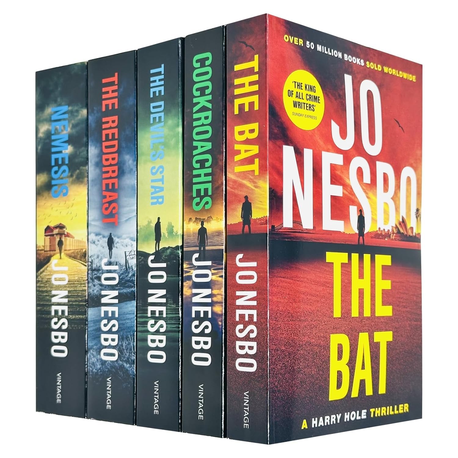 Harry Hole Series by Jo Nesbo 5 Books Collection Set paperback front cover