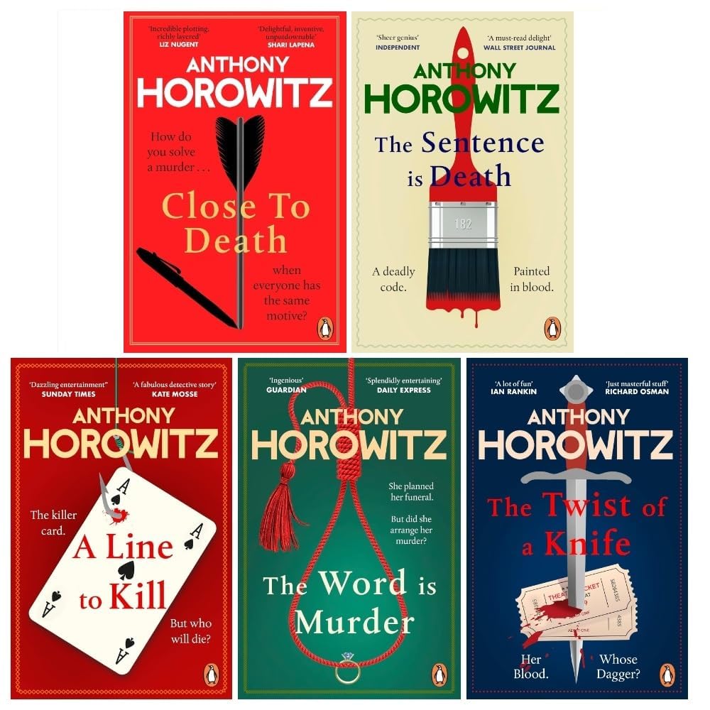 Hawthorne and Horowitz Mysteries by Anthony Horowitz 5-book paperback collection set front cover