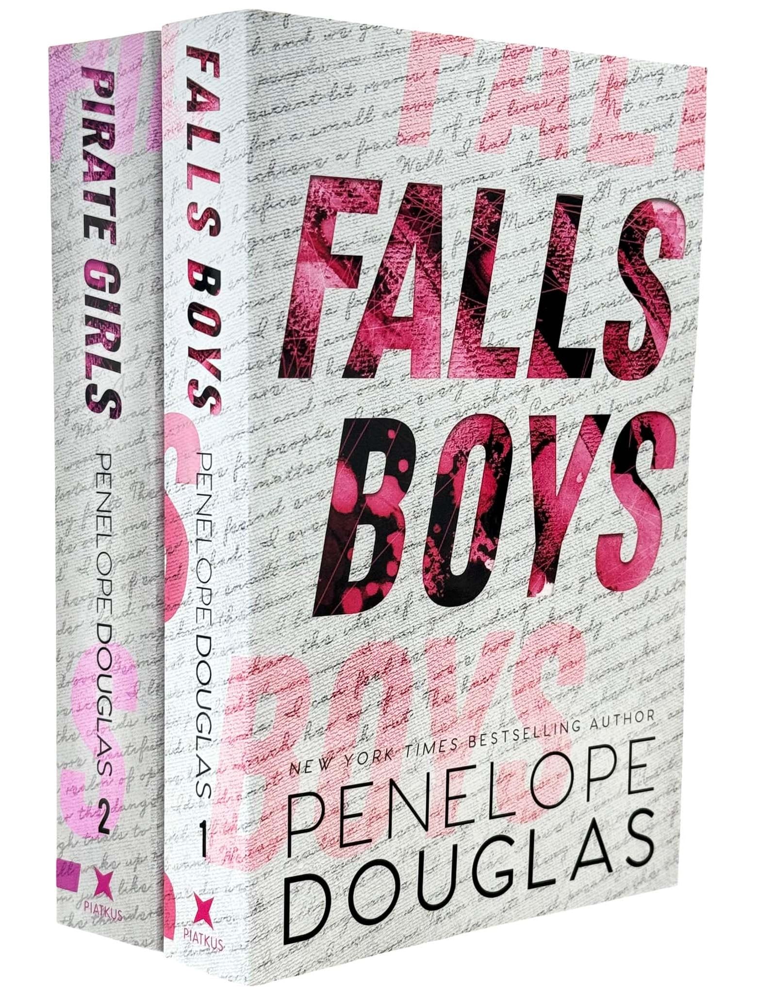 Front cover of Hellbent Series by Penelope Douglas 2 Book Paperback Collection Set featuring Falls Boys and Pirate Girls