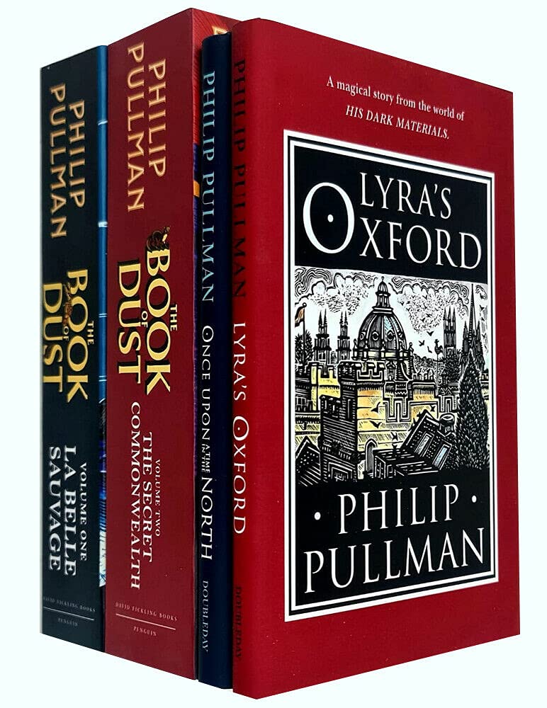 His Dark Materials & The Book of Dust 4-book paperback collection by Philip Pullman - front cover set