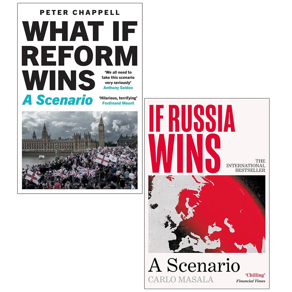 Front covers of If Russia Wins by Carlo Masala (paperback) and What If Reform Wins by Peter Chappell (hardcover) 2 book nonfiction set