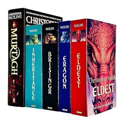 Inheritance Cycle 5 Books Collection Set by Christopher Paolini - front cover of the paperback boxed set