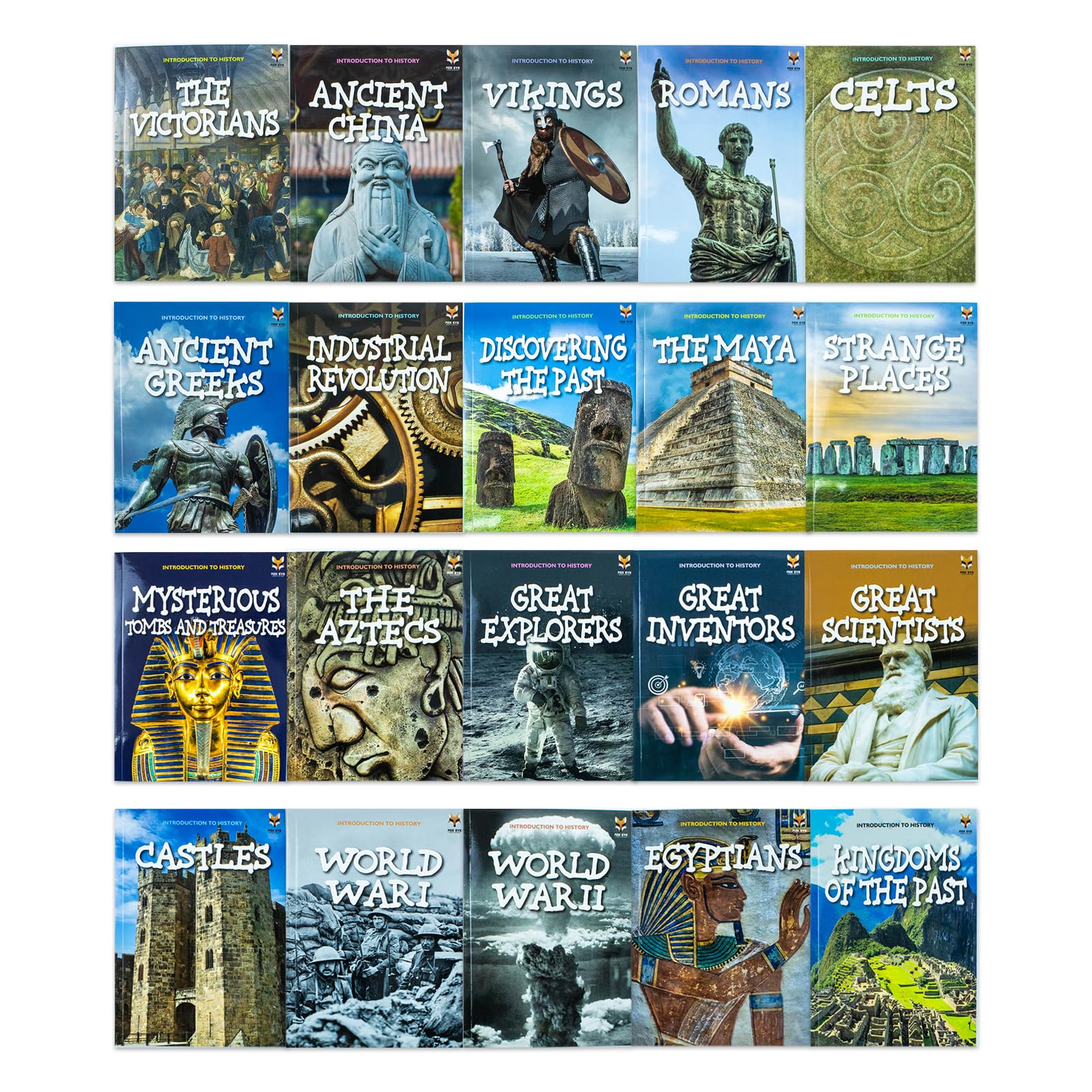 Introduction to History for Beginners Series 1 & 2 by Jasmine Brooke 20 book paperback set front cover