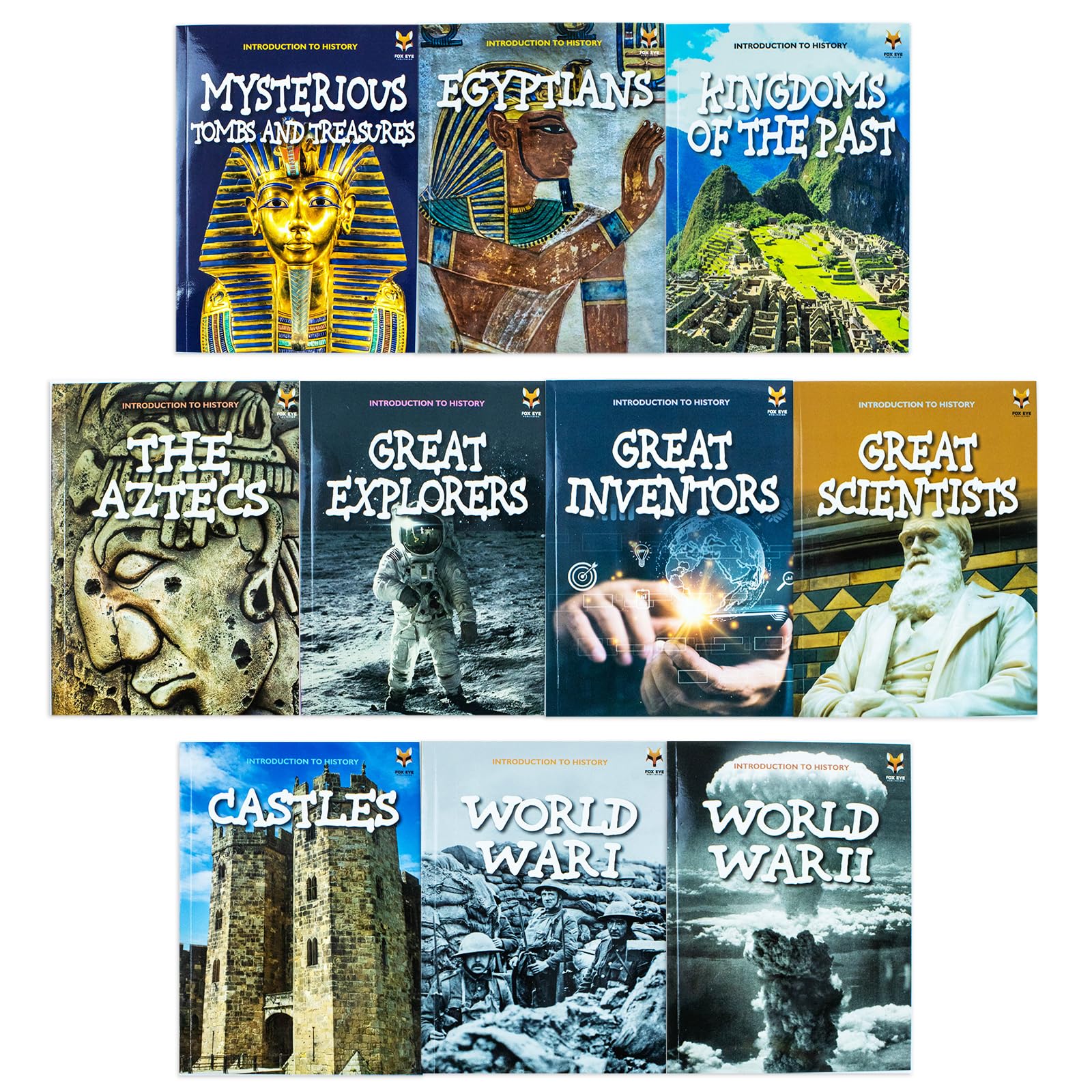 Introduction to History for Beginners Series 2 by Jasmine Brooke 10 book paperback collection set, front cover