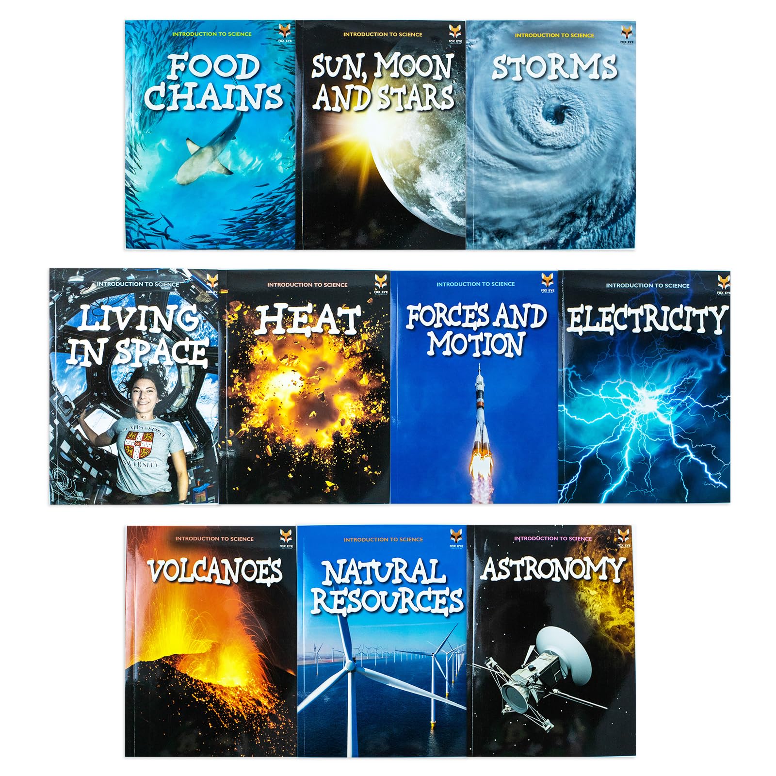 Introduction to Science for Beginners Series 1 by Jasmine Brooke - 10 book paperback collection set front cover