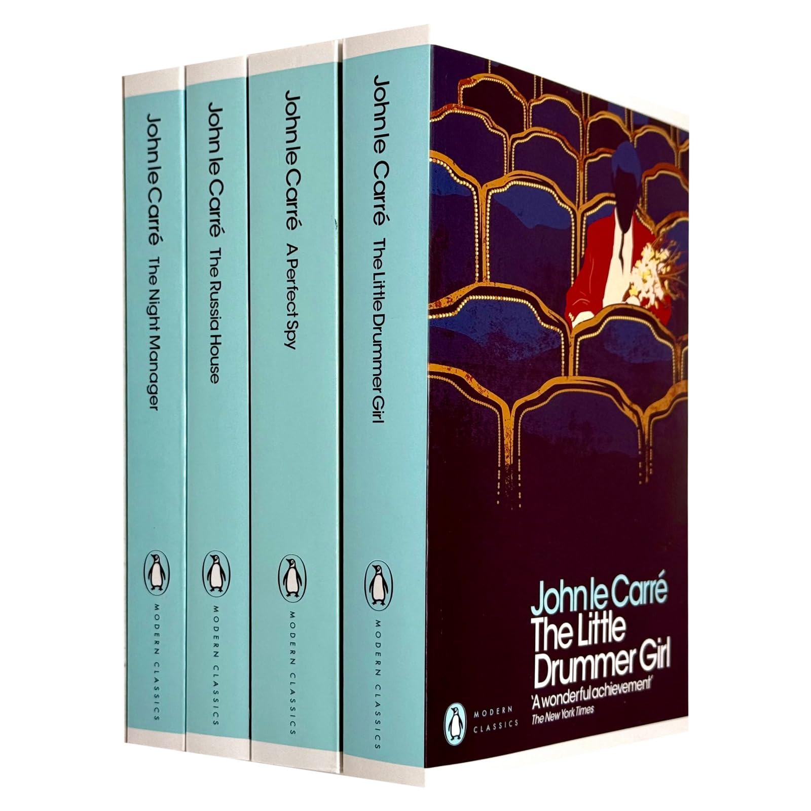 Front cover of the John le Carré 4-book paperback collection set