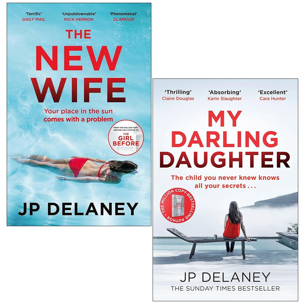 JP Delaney 2 Books Collection Set paperback front cover featuring The New Wife and My Darling Daughter
