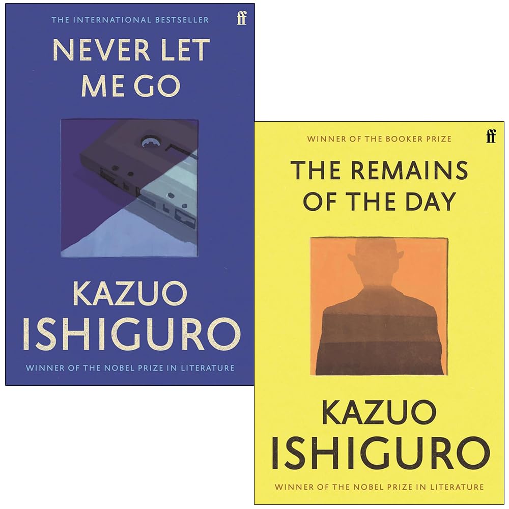 Kazuo Ishiguro Collection 2 Books Set paperback front cover featuring Never Let Me Go and The Remains of the Day