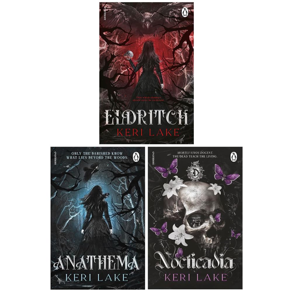 Keri Lake Collection 3 Books Set paperback front covers showing Anathema, Eldritch, and Nocticadia