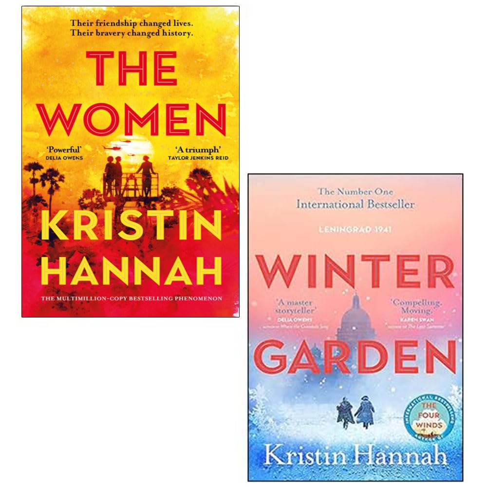 Front cover of Kristin Hannah 2 Books Collection Set featuring The Women and Winter Garden paperback editions