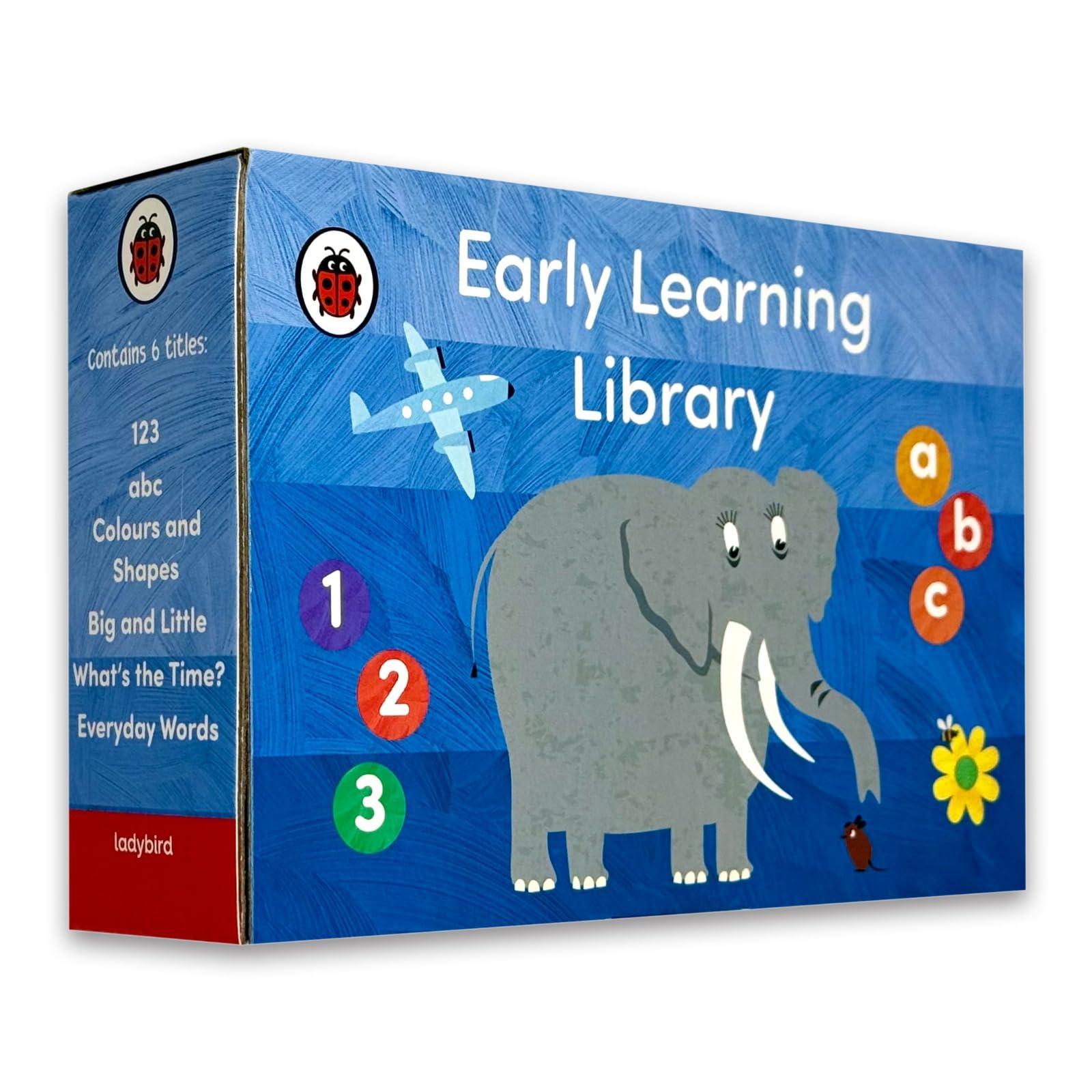 Ladybird Early Learning Library 6 Books Tuck-Box Set hardback front cover, ages 3-5
