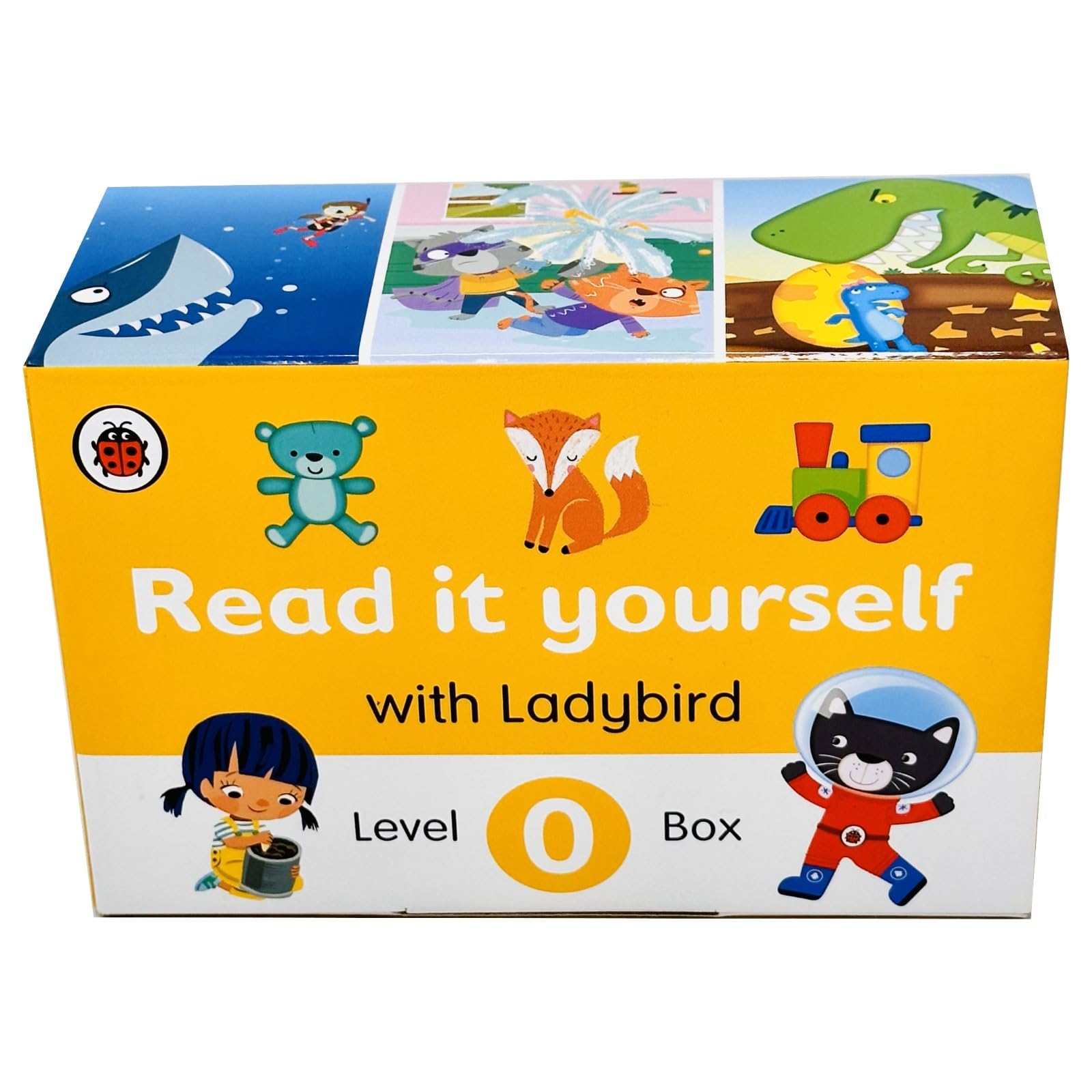 Ladybird Read It Yourself Level 0 Tuck Box 10 Books Collection Set front cover case, ages 4-8 hardcover